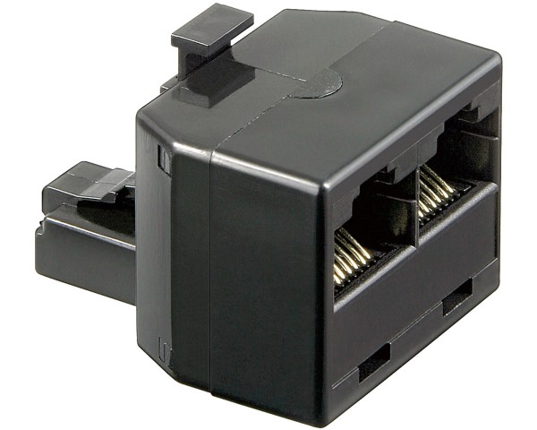 RJ45 Splitter Y-Verteiler 1M/2F Netzwerk Ethernet Patch Kupplung ISDN Adapter