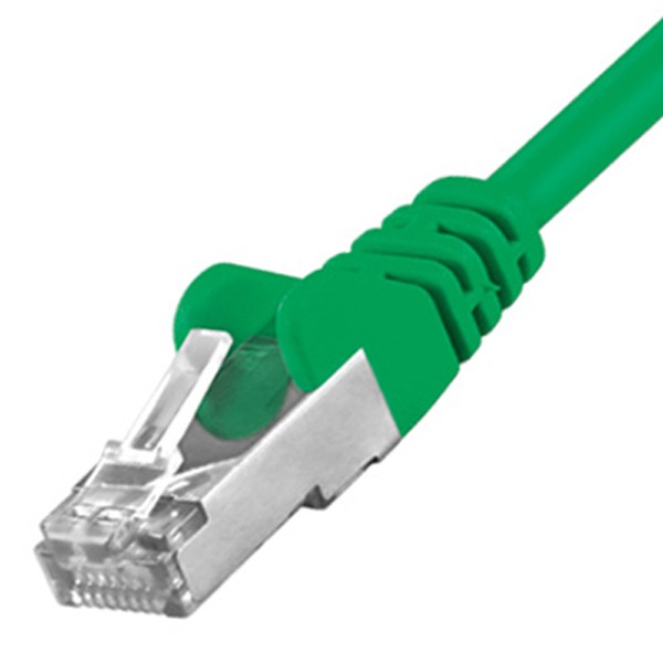 CAT5e Patchkabel LAN DSL Netzwerkabel S/FTP grün 1m