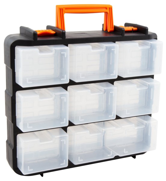 Sortimentskasten mit Griff Sortierbox Werkzeugorganizer Kiste Kleinteilemagazin