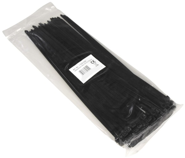 Kabelbinder McPower schwarz 300x4,8mm 100er-Pack UV beständig