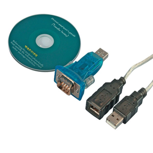 USB 2.0 auf RS232 Seriell Adapter Konverter | RS-232 Kabel Com Port DB9 SW