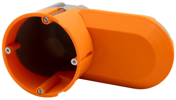 3x Hohlwand Elektronikdose winddicht Einbautiefe 70mm orange