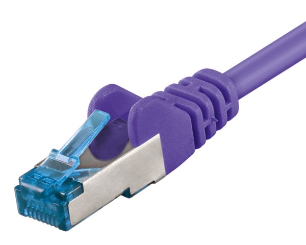 5m Patchkabel CAT 6a 500MHz Netzwerkkabel LS0H S/FTP PIMF Lan DSL violett