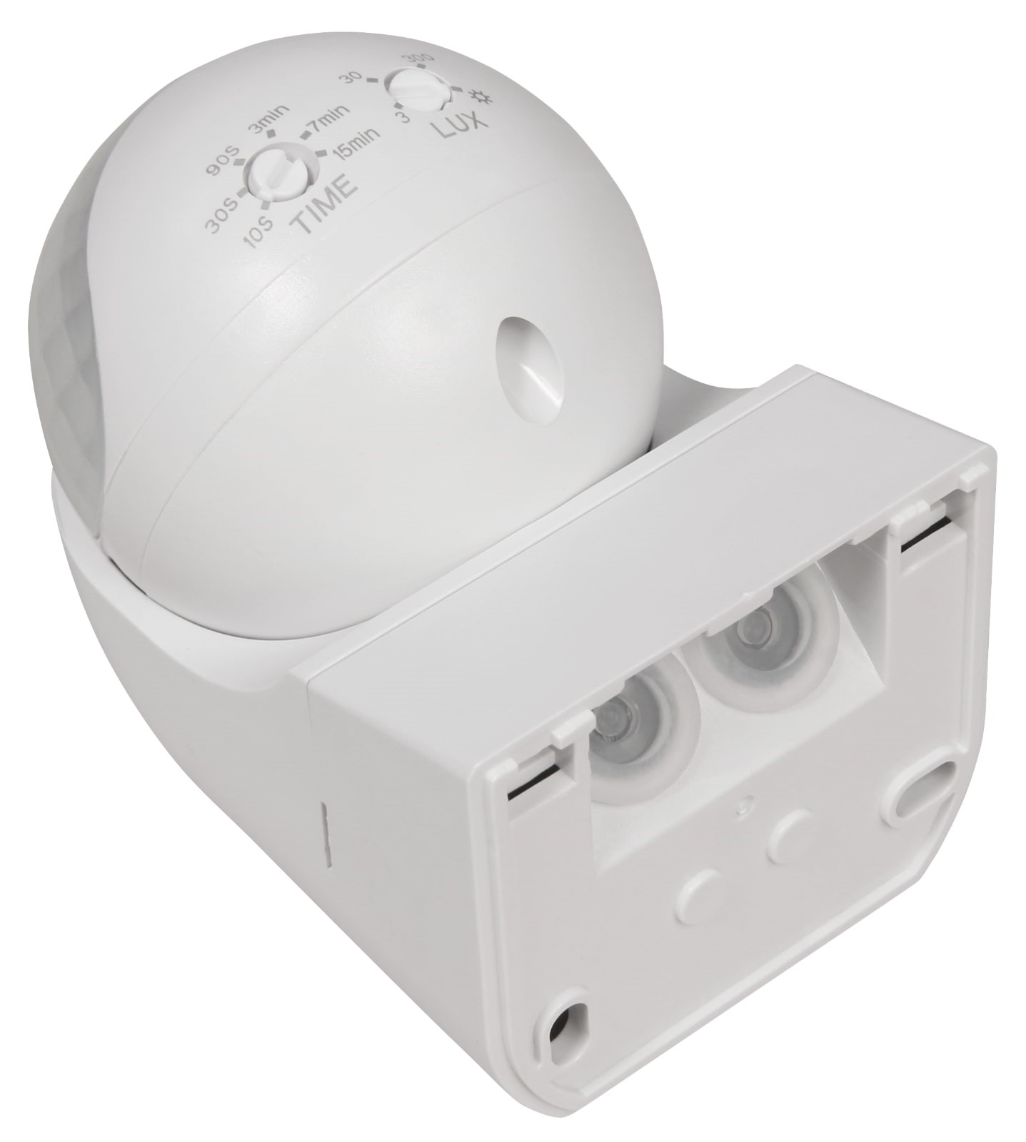 Mini Bewegungsmelder 180° weiß für LED 1-800W max.12m 10Sec.-15Min IP44 230V 