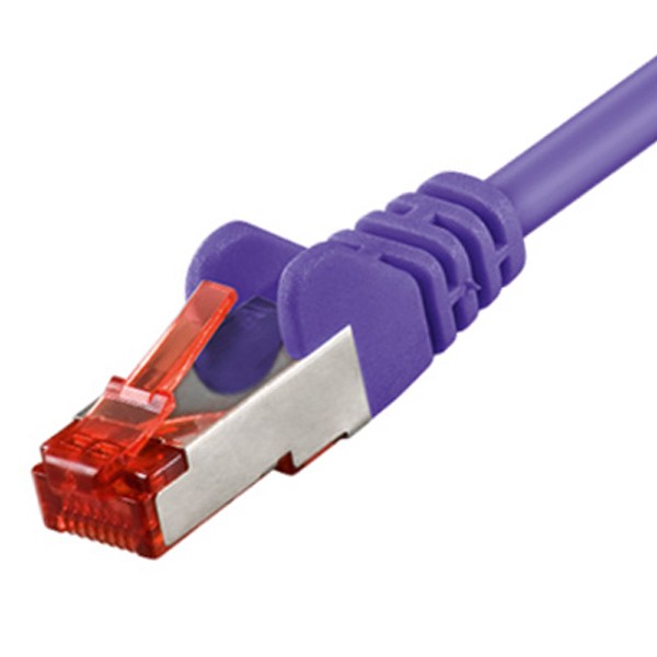 0,15m CAT6 CAT.6 Patchkabel S/FTP violett Netzwerkkabel LAN DSL Ethernet Kabel