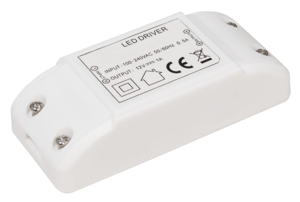 LED-Trafo McShine elektronisch 0,5-12W 230V auf 12V 95x45x27mm