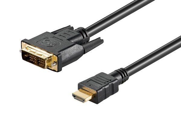 12,5m HDMI auf DVI Kabel 1080p FULL HD PC TV Video Monitor Beamer Adapter Kabel
