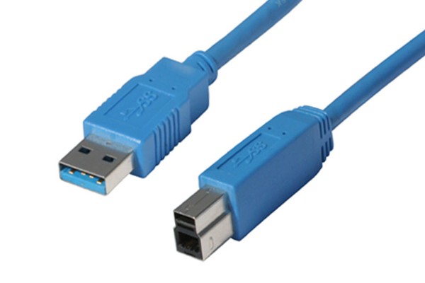 1,8m USB 3.0 Superspeed Kabel Stecker A/B bis 5Gb/s Highspeed A - B Stecker