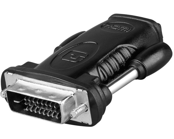 Goobay® Monitor Adapter DVI-D Stecker 24+1 polig HDMI Kupplung Buchse PC TFT LCD