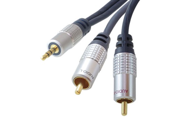 5m Klinke AUX Cinch Audio Kabel 3,5mm Klinkenstecker auf 2* Chinch RCA Stecker