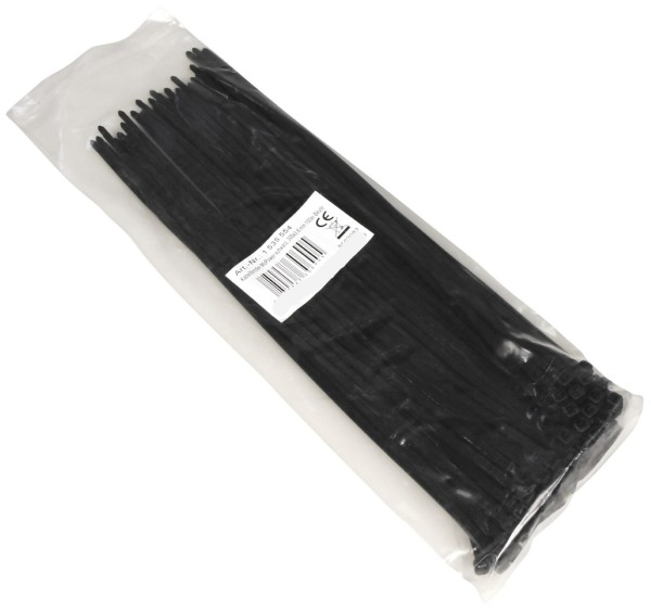 Kabelbinder McPower schwarz 300x3,6mm 100er-Pack UV beständig