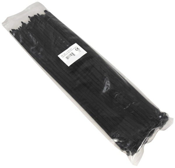 Kabelbinder McPower schwarz 370x4,8mm 100er-Pack UV beständig