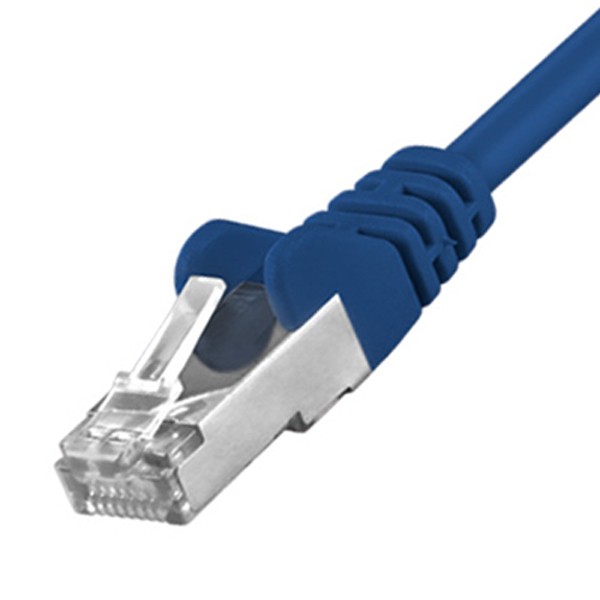 CAT5e Patchkabel LAN DSL Netzwerkabel S/FTP blau 1,5m