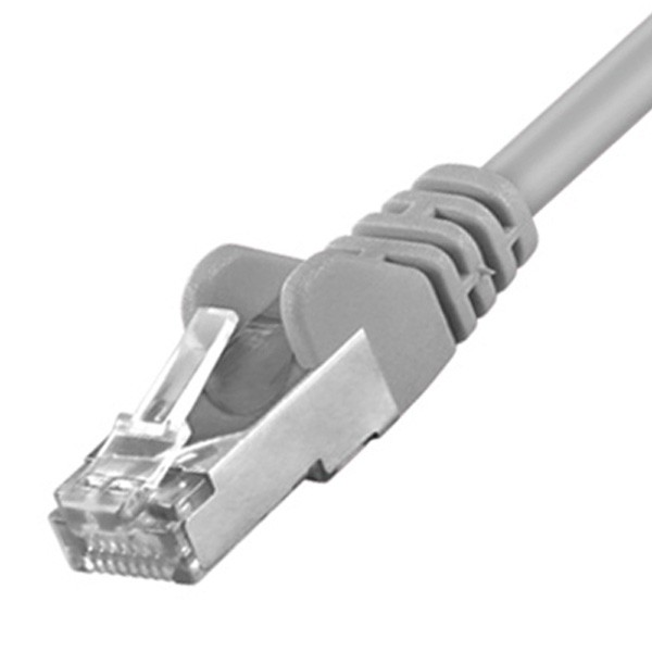 CAT5e Patchkabel LAN DSL Netzwerkabel S/FTP grau 0,25m
