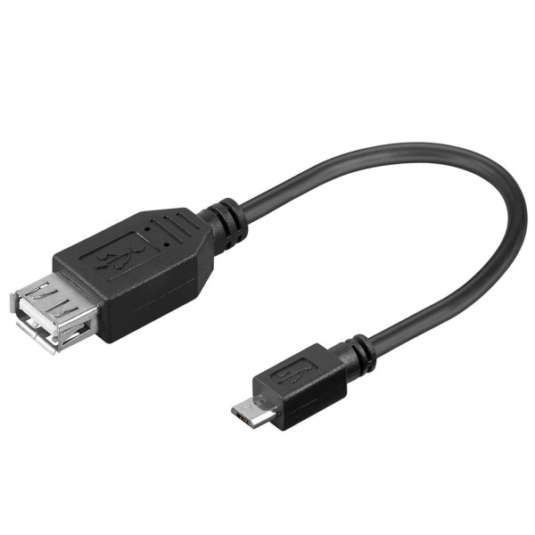 USB 2.0 OTG Kabel Adapter USB A Buchse > Micro B Stecker für Smartphones Tablets