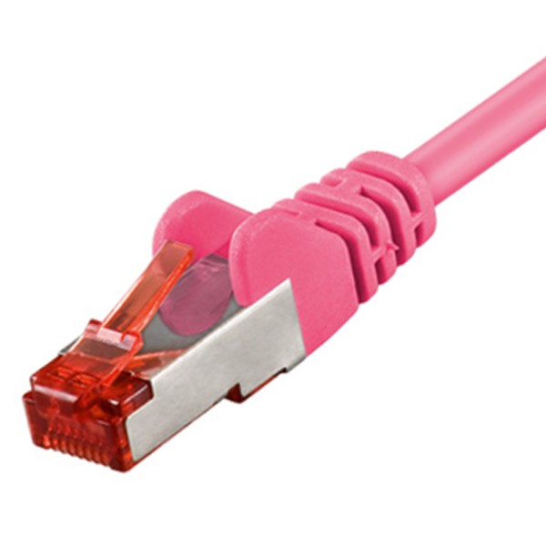 0,15m CAT6 CAT.6 Patchkabel S/FTP magenta Netzwerkkabel LAN DSL Ethernet Kabel