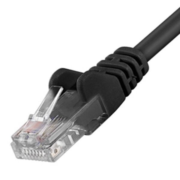 CAT5e Patchkabel LAN DSL Netzwerkabel schwarz 0,5m