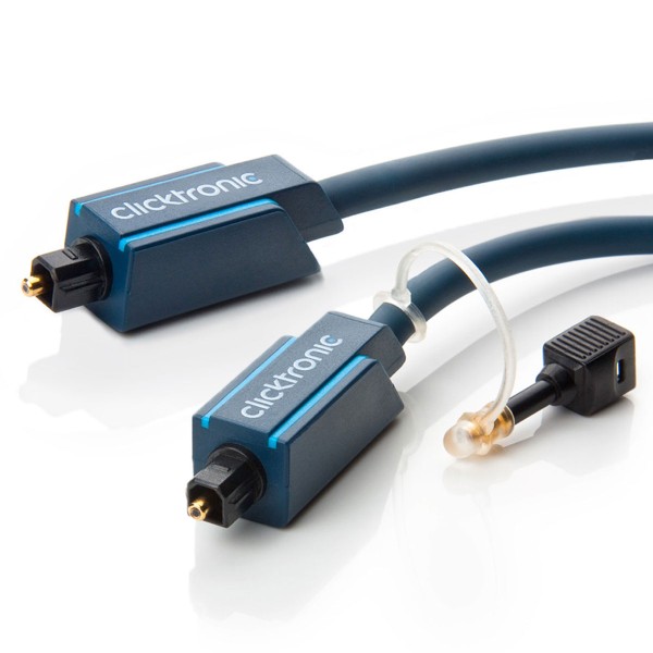 Clicktronic® Casual Optisches Audio Toslink Digitalkabel 3,5mm Adapter 1m