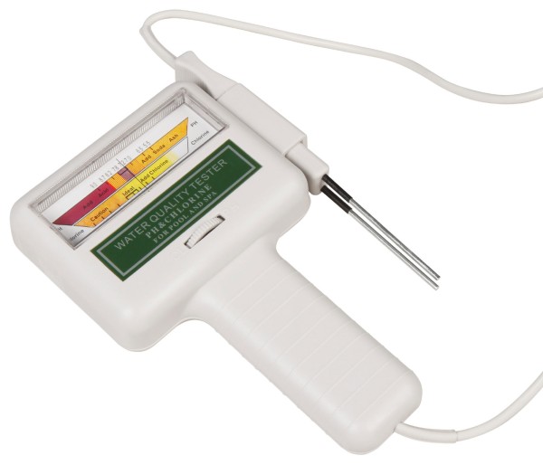 McPower® Elektronischer Wassertester Pool Chlor und pH Wert Wassertest Messgerät