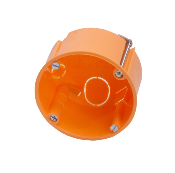 4x Hohlwanddosen Hohlraumdosen Schalterdosen HWD orange flach 45mm