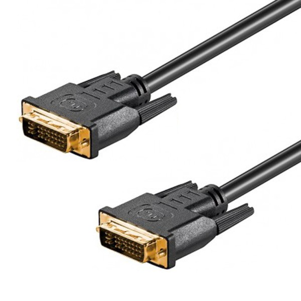2m DVI-I Dual Link Kabel 24+5 Full HD digital analog WQXGA 2560x1600 vergoldet